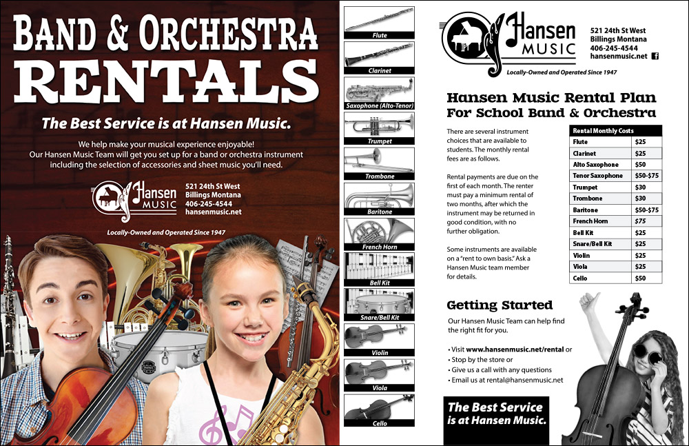 School Band Rentals Hansen Music